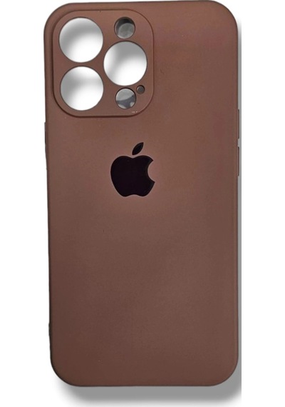 Apple Uyumlu iPhone 12 Pro Kılıf Logolu Lansman Kahverengi