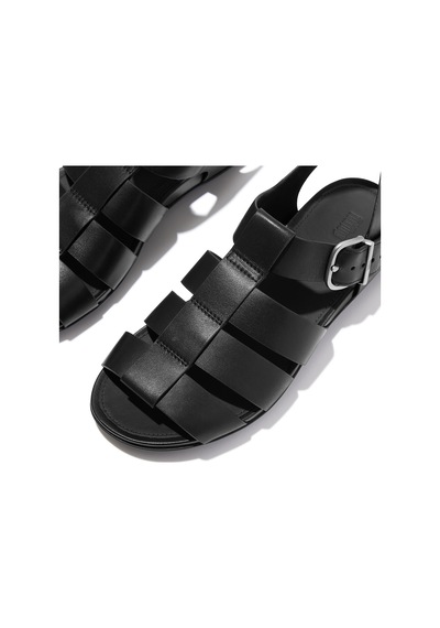 001 Black Sandalet Kadın A4b-001/c15 Fitflop Gracıe Leather Fısherman Sandals siyah