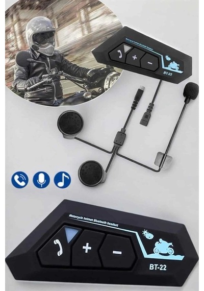 Kask Kulaklık Bluetooth Motosiklet Kulaklık Intercom Su Geçirmez 38284949