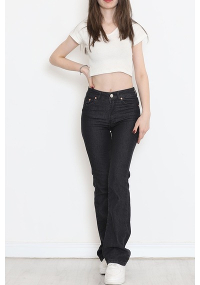 Mokashopin - İspanyol Paça Kot Pantolon Füme - 18201.1431. 001