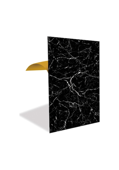 Tink Kendinden Yapışkanlı Siyah-beyaz Mermer Desenli Pvc Panel 41x62cm