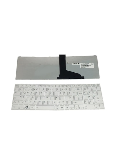 Toshiba Uyumlu Satellite C855-1Jp Klavye Tuş Takımı Beyaz Tr