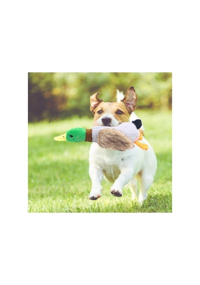 1 Adet Sesli Ördek Peluş Köpek Oyuncağı Dayanıklı Yumuşak