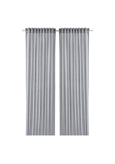 Ikea Hannalıll Fon Perde 145x300 Cm Koyu Gri