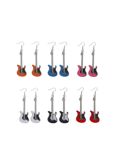 Gitar Küpe Siyah 107615214 Çok Renkli