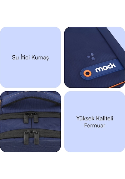 Mack Mcc-006bl 15.6 Offıce Notebook Sırt Çantası Lacivert siyah