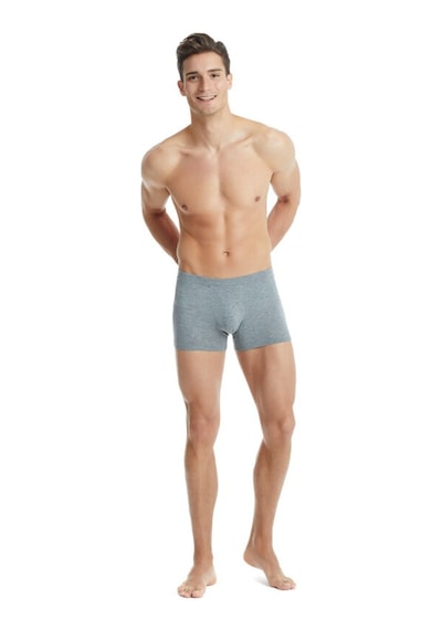 Blackspade Erkek Modal Elastan Boxer Silver 9310 Gri Melanj