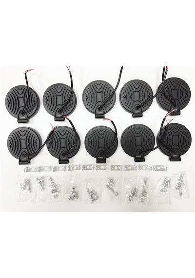 Replax 10 Adet 14 Led Yuvarlak Off Road Sis Farı Sis Lambası Çalışma Lam