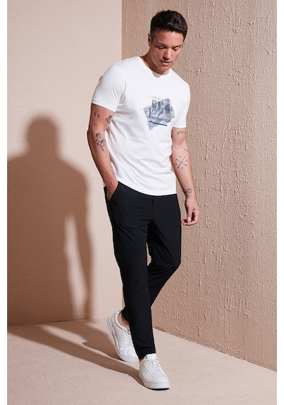 Buratti Streç Regular Fit Normal Bel Düz Paça Jogger Erkek Pantolon Cf25617801 Siyah
