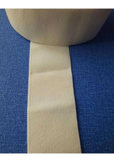 5 Cm Beyaz Bel,paça Ve Don Lastiği 1 Paket 10 Metre