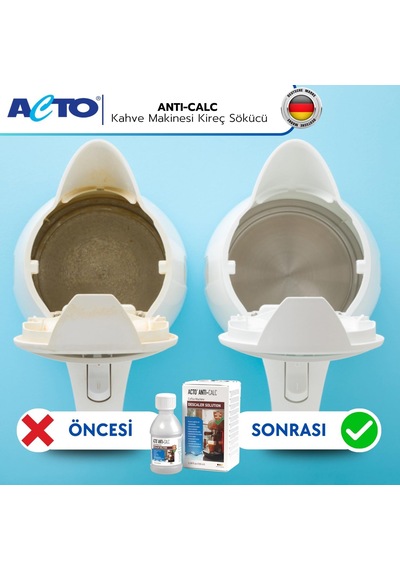 Antı-calc 100 Ml - Espresso Makinesi, Kahve Makinesi Kireç Çözücü, Her Tür Kahve Makinesi Ve Su Isıtıcısı İçin Sıvı Kireç Çözücü Ayarlanabilir Dimi Yok
