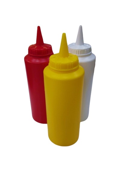 Lexroo Gastroplast 1000 Ml 3 Adet Renkli Sosluk Fişek Ketçap-mayonez-hardal Çok Renkli