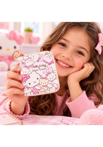 Schulzz Kawaii Hello Kitty Cinnamoroll Kız Çocuk Doğum Günü Hediyelik Kartlıklı Cüzdan