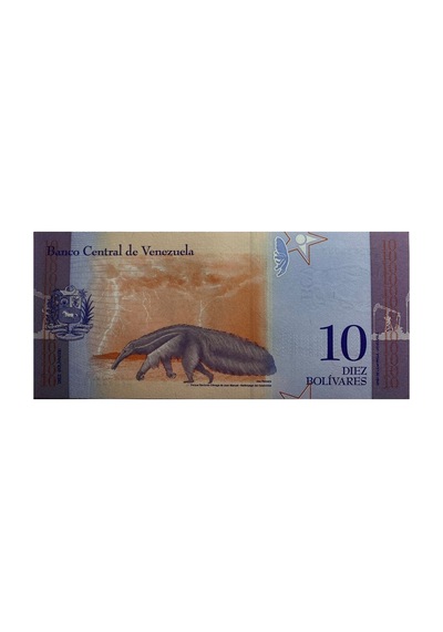 Venezuela 2018 Yılı 10 Bolivares Çil Unc Koleksiyon Para