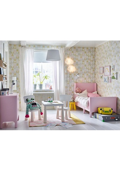 Busunge Uzayabilen Çocuk Karyolası, Açık Pembe Renk Meridyendukkan 80x200 Cm Busunge Uzayabilen Çocuk Karyolası, Açık Pembe Renk Meridyendukkan 80x200 Cm