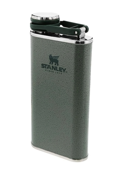 Stanley Klasik Paslanmaz Çelik Cep Matarası 0.23 Lt Yeşil Siyah