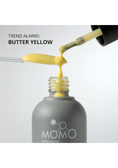 Momo Professional Limited Edition Butter Yellow French Cover Rubber Base Coat 10 Ml