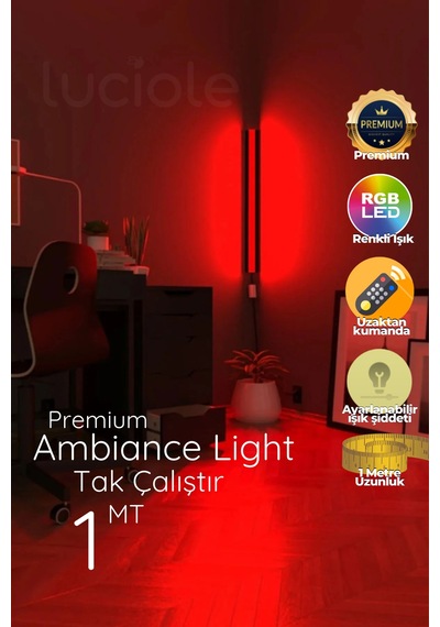 Led Işık Uzaktan Kumandalı Yapışkanlı 16 Renk 4 Animasyon Legreen