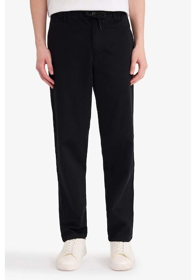 Defacto Beli Bağcıklı Wide Leg Pantolon F6131ax25aubk27 Siyah
