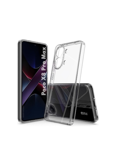 Poco X8 Pro Max 5g Uyumlu Silikon Kılıf - Pastel Renk Tonu Kamera Korumalı Esnek Kapak-şeffaf Şeffaf