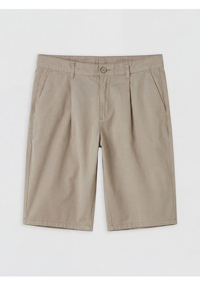 Lcwaıkıkı Classic Bej Rahat Kalıp Gabardin Erkek Şort