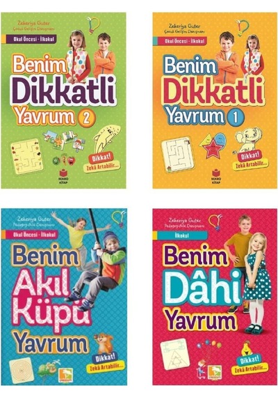 Okul Öncesi Benim Dikkatli Yavrum Benim Dahi Yavrum Etkinlik Seti