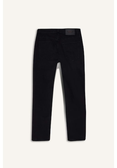 Defacto Sergio Regular Fit Normal Kalıp Normal Bel Boru Paça Jean Pantolon W6868az25aunm40 Siyah