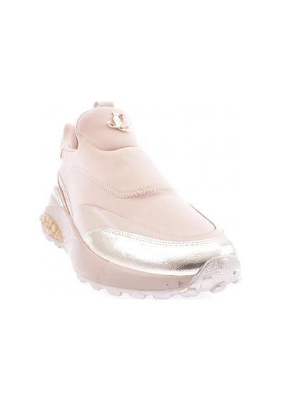 Dgn 026-22k Kadin Kalin Taban Metal Aksesuarli Sneakers Ayakkabi 026-2252-R0152 Bej