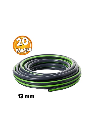 Bahçe Çeşme Su Hortumu Sulama Araç Araba Yıkama 20 Metre 13 Mm 1/2 Çok Amaçlı Hortum