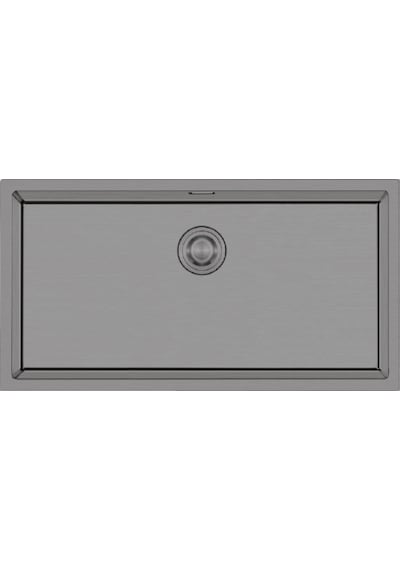 Crauf Stella 4470 Pvd Mat Gri Paslanmaz Çelik Mutfak Eviyesi Mat Gri
