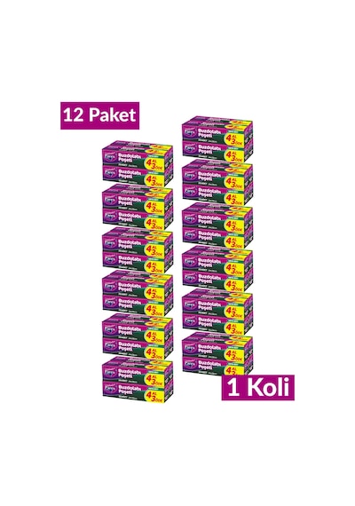 Buzdolabı Poşeti Orta Boy 4 Al 3 Öde 4 20 24 X 38 Cm 12 Paket 1 Koli