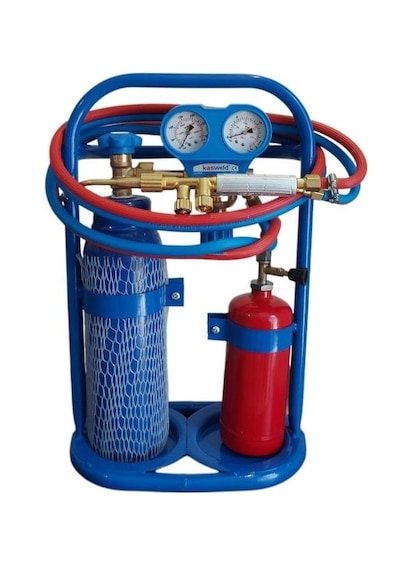 Oksijen Kaynak Seti 2 Litre Emniyet Valfli Lüx Model