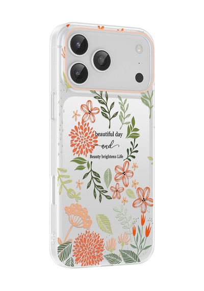 Apple iPhone Uyumlu 17 Pro Max Kılıf Kamera Korumalı Desenli Zore Klip Kapak - Beautiful -