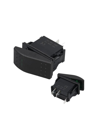 Powermaster İnce Işık Sembollü Işıklı 3 Pinli On-off 12-24v Marin Switch