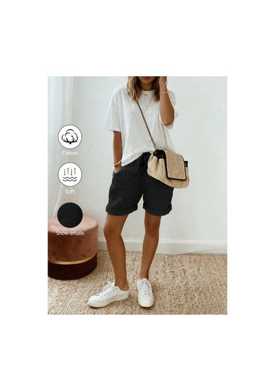 Cool Tarz Kadın 2li Set Siyah Lacivert Beli Lastikli Cepli Rahat Kesim Yazlık Şort Lacivert - Siyah Lacivert - Siyah Cool Tarz Kadın 2li Set Siyah Lacivert Beli Lastikli Cepli Rahat Kesim Yazlık Şort Lacivert - Siyah Lacivert - Siyah