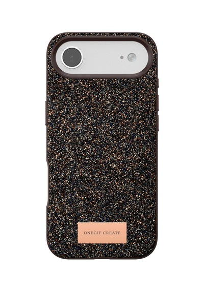 Apple Uyumlu iPhone 17 Air Bright Simli Kapak Altın