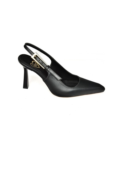 Fox Shoes S752084909 Siyah Kalın Topuklu Kadın Ayakkabı Siyah