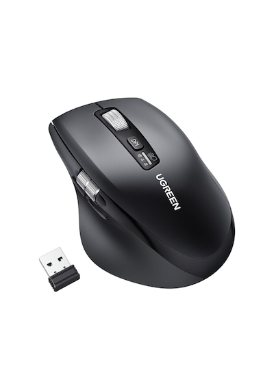 Ugreen Ergonomik 5000 Dpı Sessiz Kablosuz Wireless Mouse, Siyah , 45792 Bluetooth 54