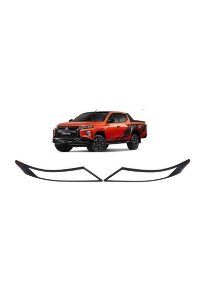 Mitsubishi L200 2019 Sonrası Ön Far Kaplama Abs Siyah