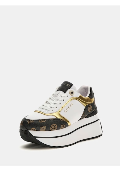 Guess Camrio Platform Kadın Sneaker Ayakkabı Fl7cmrfal12 Kahverengi