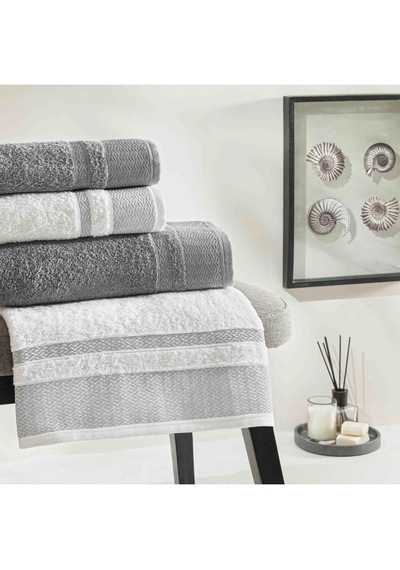 Raya Yeni Sezon Pure Cotton Pamuk Aile Seti Beyaz -antrasit 1 Ra