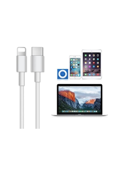 Apple iPhone Uyumlu Şarj Hızlı Data Kablosu Usb-c To Lıghtıng Kablosu 1 Metre