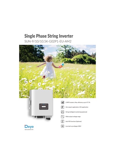 Deye 10kw Monofaze On-grid İnverterler