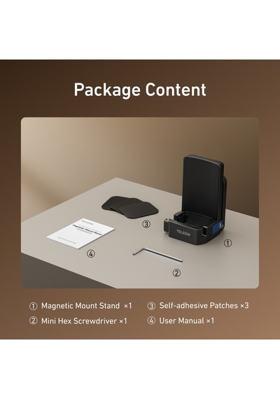 Telesin Osmo Pocket 4/3 Için Manyetik Montaj Standı