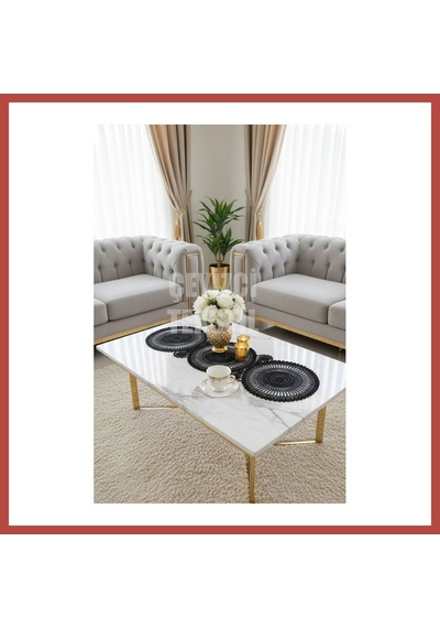 Bezos Dantel Detaylı Oval Siyah Runner 115x35cm Erdotıca