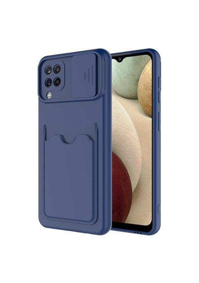 Zore Galaxy Uyumlu A12 Kılıf Msra Kartix Kapak - Kırmızı Kırmızı