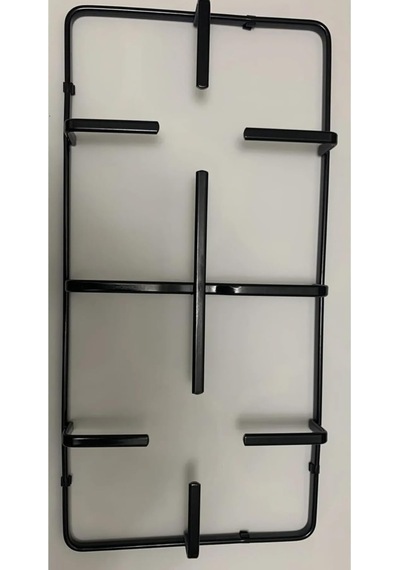 Lexroo 2 Iki Ad Kumtel/luxell Ankastre Set Üstü Ocak Izgarası - 450,5 Mm X 220,5 X 45 Mm Siyah
