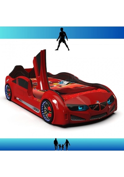 Bmw Kapılı Arabalı Karyola Kırmızı Diğer Bmw Kapılı Arabalı Karyola Kırmızı Diğer