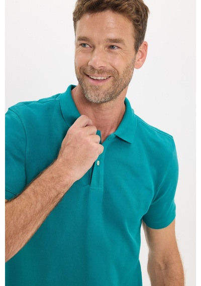Tudors Erkek Slim Fit Dar Kesim Premium Seri %100 Pamuk Yumuşak Dokulu Merserize Yeşil Polo Yaka Tişört-50934 Tudors Erkek Slim Fit Dar Kesim Premium Seri %100 Pamuk Yumuşak Dokulu Merserize Yeşil Polo Yaka Tişört-50934