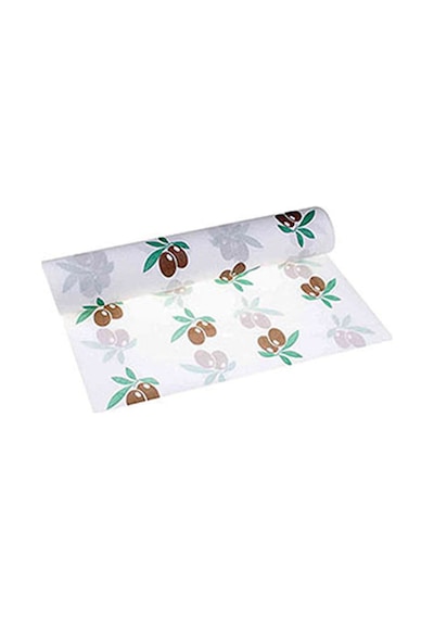 Roll-up Tek Kullanımlık Laminelli Zeytin Desenlikağıt Masa Örtüsü - 100x150 Cm. - 16 Yaprak 10 Rulo